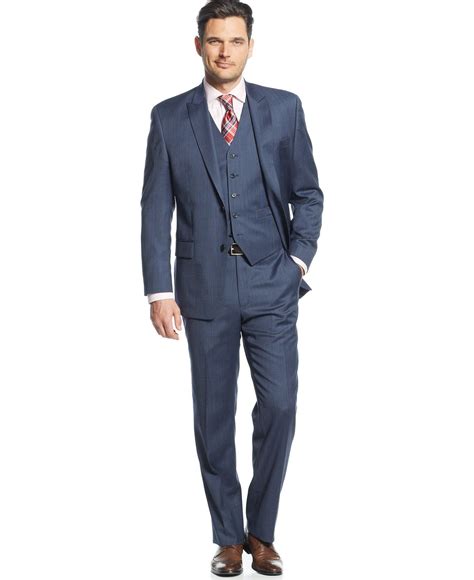 michael kors navy stripe suit|michael kors suit separates.